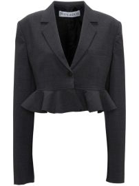 JW Anderson ruffled-trim Cropped Blazer - at Farfetch